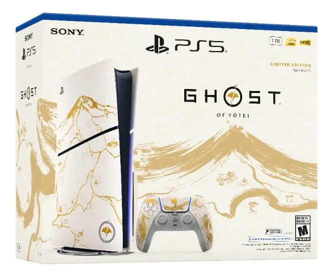 Playstation 5 Física 1Tb + Ghost Of Yotei Limited Edition Bundle Gold Edition — imagen 5